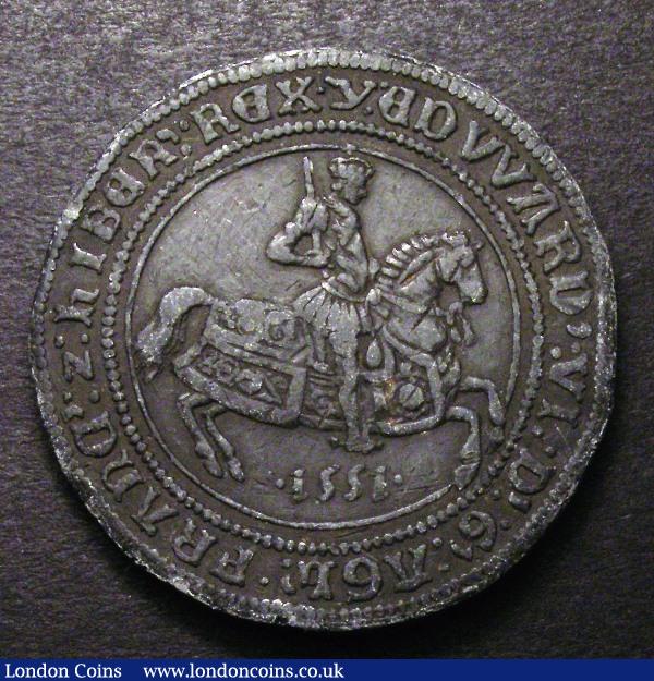 Crown Edward VI 1551 a trial in lead weighing 46.8 grammes VF : Hammered Coins : Auction 126 : Lot 784
