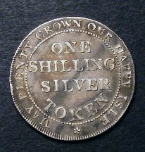 London Coins : A126 : Lot 628 : Shilling 1811 Hampshire Newport Isle of Wight Davis 22 VF toned