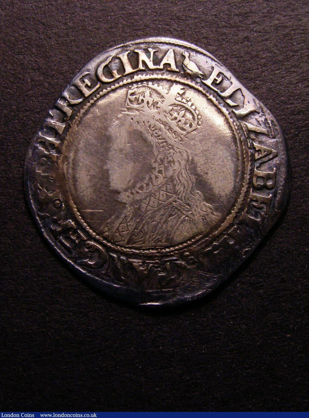 Shilling Elizabeth I Second Issue without Rose or date mintmark Martlet bust VG legends Strong Fine : Hammered Coins : Auction 127 : Lot 1278