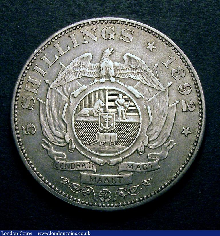 South Africa Crown 1892 Double Shaft on wagon KM#8.2 strong VF : World Coins : Auction 127 : Lot 796