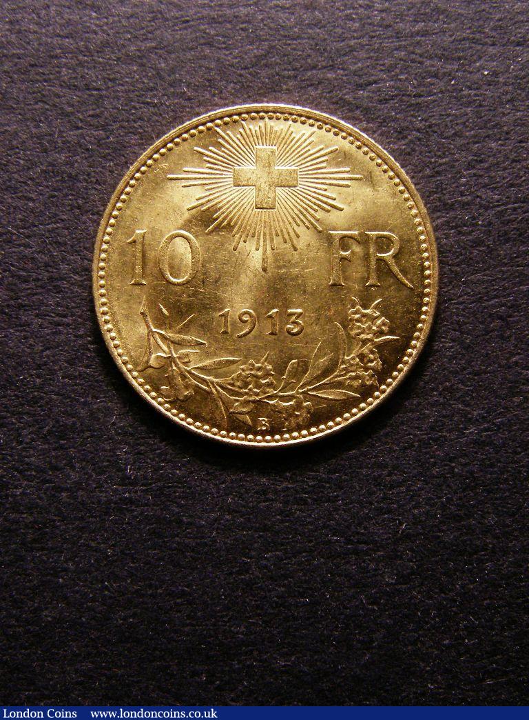 Switzerland 10 Francs 1913B KM#36 UNC : World Coins : Auction 127 : Lot 808