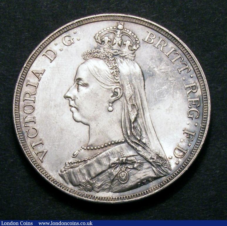 Crown 1887 ESC 296 Lustrous GEF/AU with some light surface marks : English Coins : Auction 129 : Lot 1196