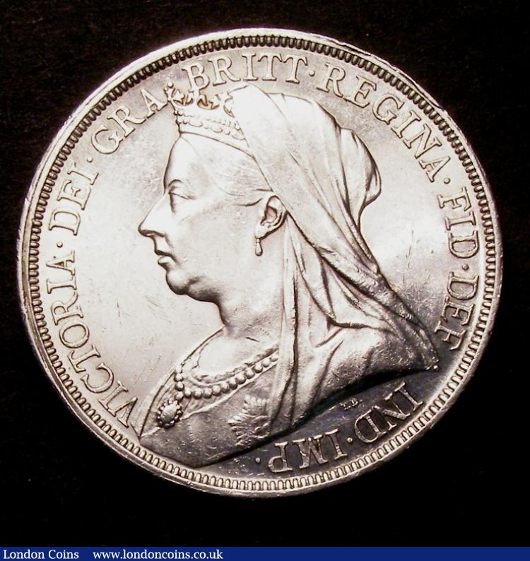 Crown 1893 LVI ESC 303 Davies 501 dies 1A Bright NEF : English Coins : Auction 129 : Lot 1205