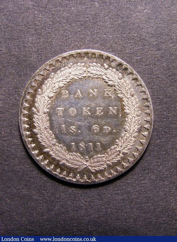 Bank Token One Shilling and Sixpence 1811 ESC 969 AU/UNC nicely toned : English Coins : Auction 129 : Lot 1122