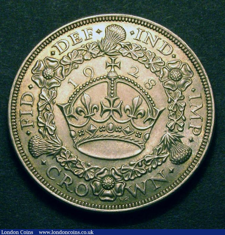 Crown 1928 ESC 368 EF with some contact marks on the obverse : English Coins : Auction 129 : Lot 1232