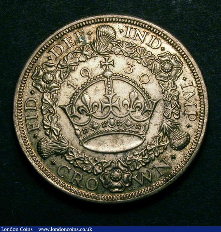 Crown 1930 ESC 370 NEF with speckled toning and some contact marks : English Coins : Auction 129 : Lot 1242