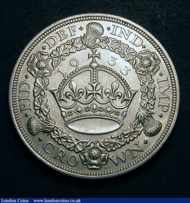 Crown 1933 ESC 373 EF : English Coins : Auction 129 : Lot 1251