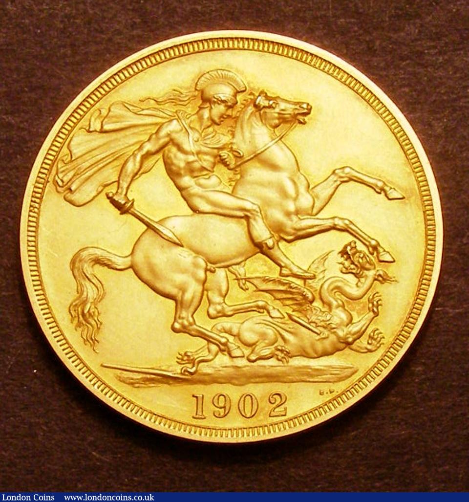 London Coins : A129 : Lot 1998 : Two Pounds 1902 Matt proof Pattern or Trial having a more raised or detailed head. On a flat surface...