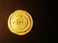 London Coins : A129 : Lot 1010 : Byzantine. Solidus Heraclius (610 - 641AD) gold.  Weighs 4.42 grams.  Draped and cuirassed bust faci...