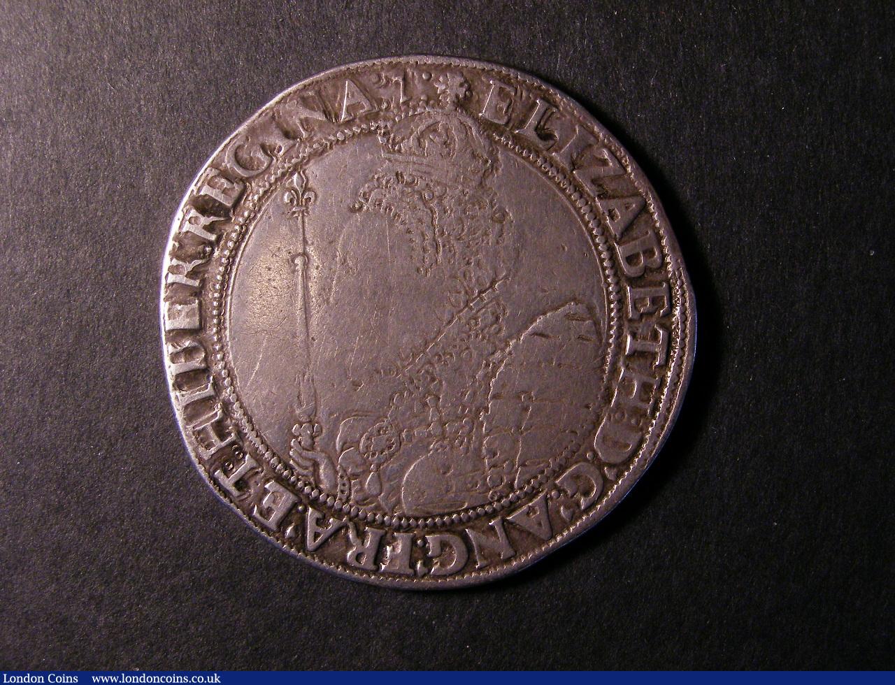 Crown Elizabeth I mintmark 1 (1601) S.2582 the Queen's face worn otherwise Fine/Good Fine : Hammered Coins : Auction 130 : Lot 966