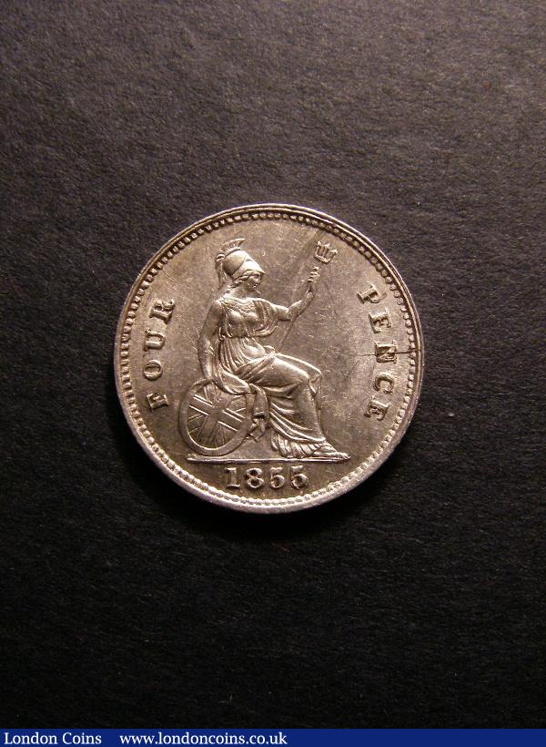 Groat 1855 ESC 1953 GEF/AU : English Coins : Auction 130 : Lot 1228