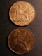 London Coins : A130 : Lot 1474 : Pennies (2) 1889 Freeman 128 dies 13+N 14 Leaves, 1891 Freeman 132 dies 12+N UNC or near so