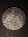 London Coins : A130 : Lot 1124 : Double Florin 1889 ESC 398 AU/UNC with an attractive colourful tone