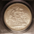 London Coins : A130 : Lot 2003 : Crown 1891 ESC 301 PCGS MS65 rare thus