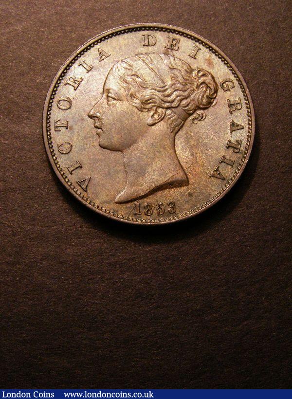 Halfpenny 1853 Peck 1539 UNC and nicely toned : English Coins : Auction 131 : Lot 1544