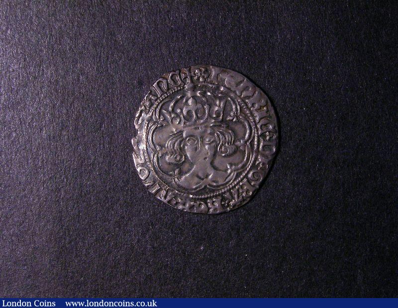 Groat Henry VII Facing Bust Class IIa Bust with out-turned hair and Crown with two plain arches S.2195 mintmark Cinquefoil/None NVF : Hammered Coins : Auction 131 : Lot 961