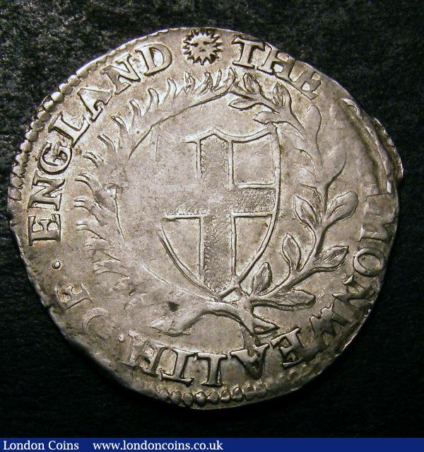 London Coins : A131 : Lot 1050 : Sixpence 1651 Commonwealth 51 over 49 mintmark Sun, with no stops either side of mintmark, E...