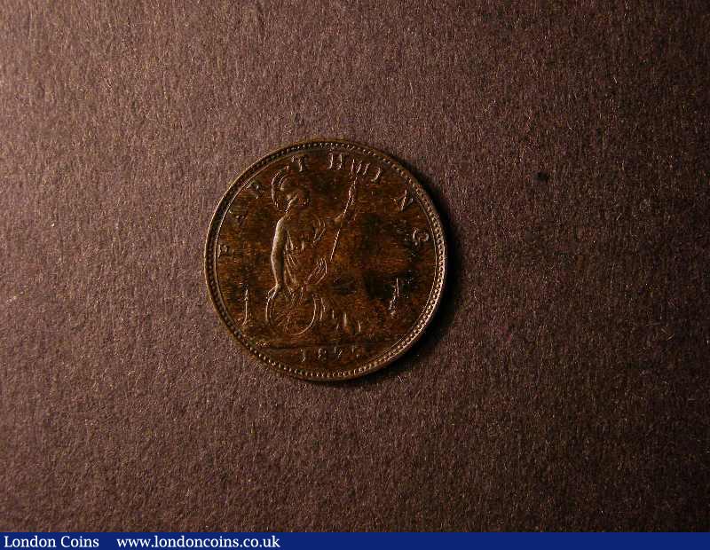 London Coins : A131 : Lot 1211 : Farthing 1875H Freeman 530 dies 3+C NEF with surface marks and some light corrosion spots, Very ...