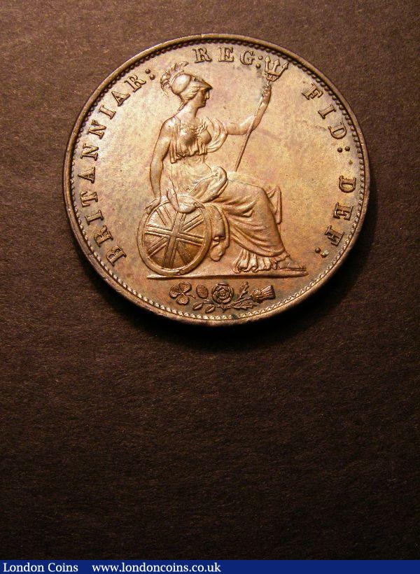 Halfpenny 1853 Peck 1539 UNC and nicely toned : English Coins : Auction 131 : Lot 1544