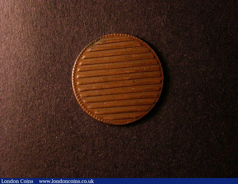 London Coins : A131 : Lot 585 : USA Bar Copper undated (1785) weighing 5.8 grammes, with spur from second bar, partial die c...