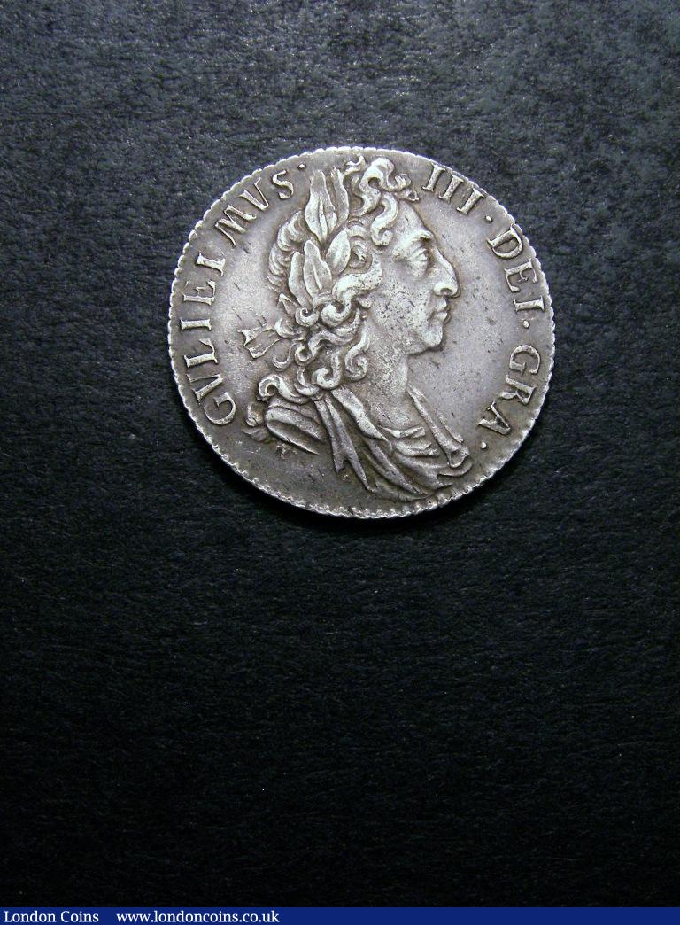 Sixpence 1697 ESC 1566C GVLIEIMVS error Lustrous NEF : English Coins : Auction 132 : Lot 1247