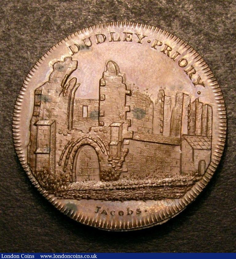 Penny 18th Century Worcestershire DH3 undated Dudley Priory glossy UNC with a few carbon spots : Tokens : Auction 132 : Lot 524