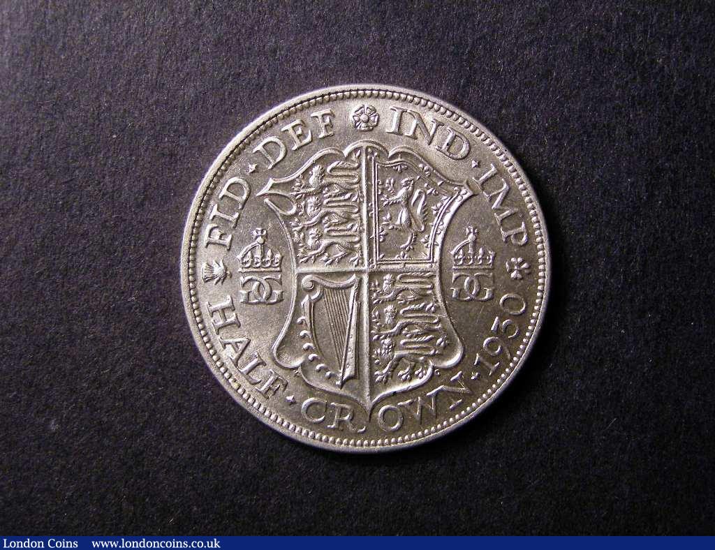 Halfcrown 1930 ESC 779 GEF and lustrous with a light scratch on the forehead : English Coins : Auction 132 : Lot 1074