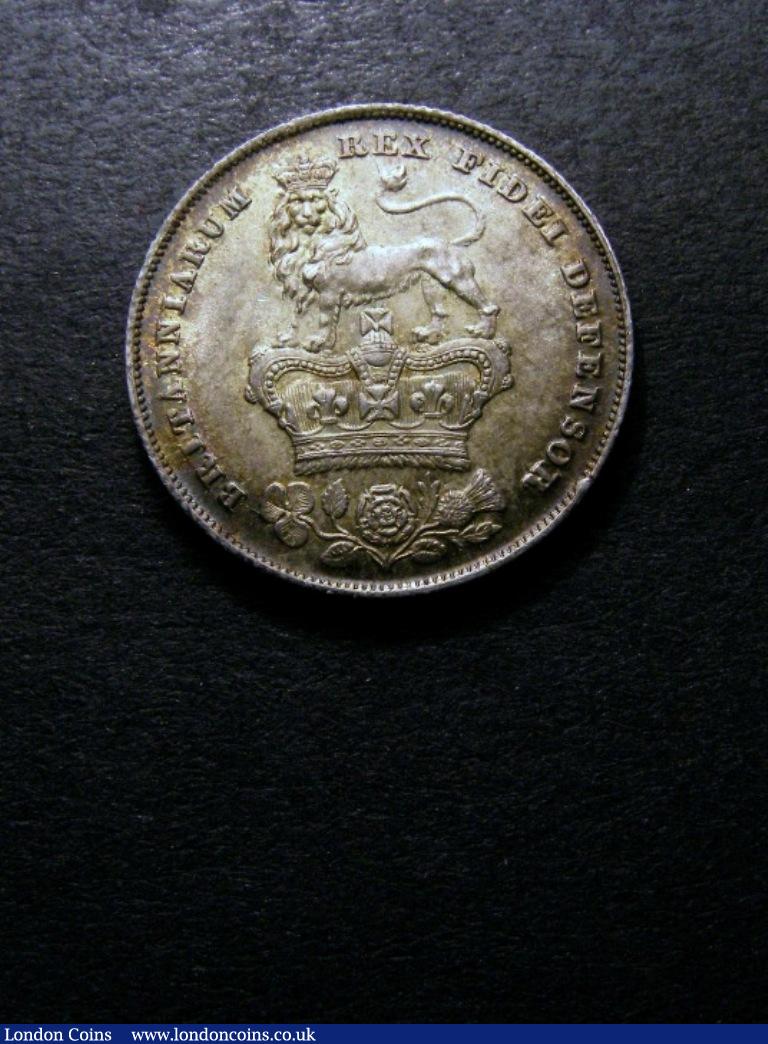 Shilling 1826 ESC 1257 UNC or near so with a rich golden tone : English Coins : Auction 132 : Lot 1193