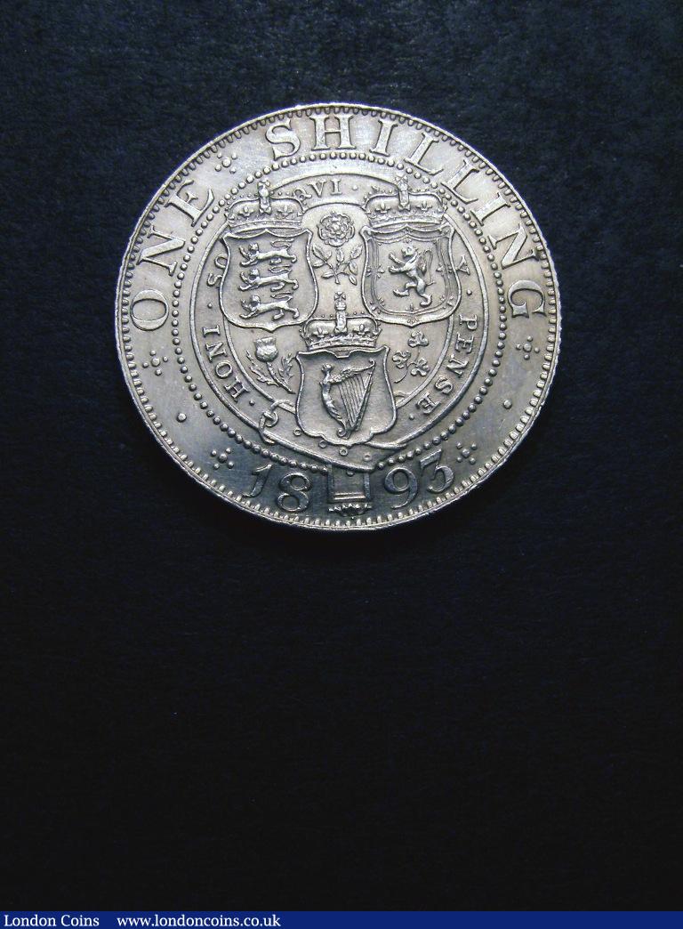 Shilling 1893 Small Letters on Obverse ESC 1361A UNC or near so with minor contact marks : English Coins : Auction 132 : Lot 1218