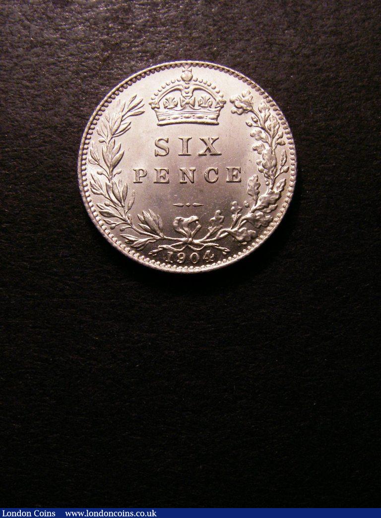 Sixpence 1904 ESC 1788 Lustrous UNC with some light contact marks : English Coins : Auction 132 : Lot 1274