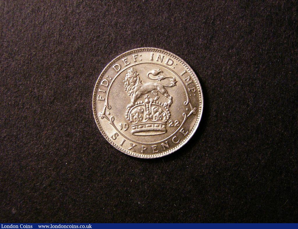 Sixpence 1922 ESC 1808 UNC : English Coins : Auction 132 : Lot 1291
