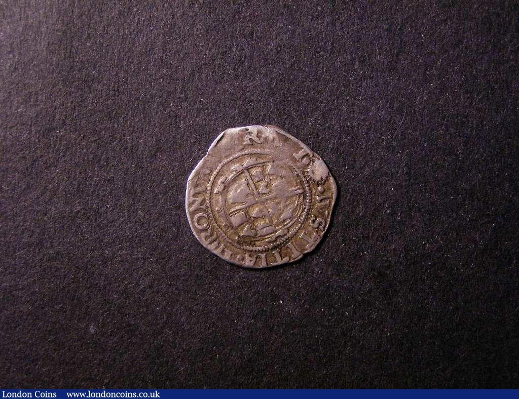 London Coins : A132 : Lot 629 : Halfgroat Charles I Tower mint under Parliament Seventh Bust Type 3a7 Group G S.2836 mintmark Sun ov...