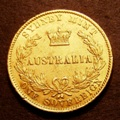 London Coins : A132 : Lot 657 : Australia Sovereign 1864 Sydney Branch Mint Marsh 369 NEF with some surface marks