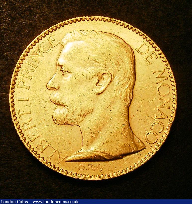 Monaco 100 Francs Gold 1901 KM#105 EF with some contact marks : World Coins : Auction 133 : Lot 1420