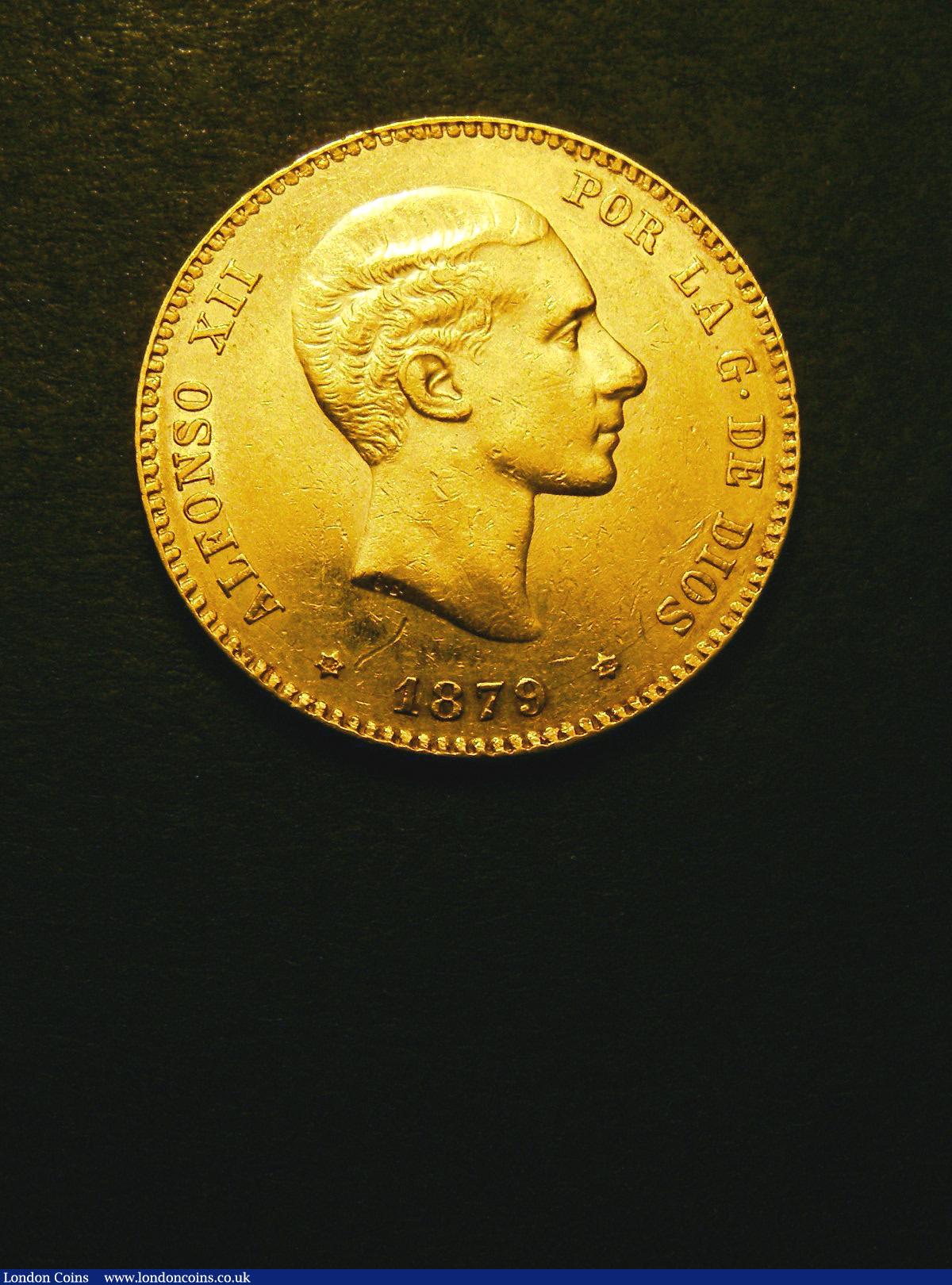 Spain 25 Pesetas 1879 (79) KM#673 GVF : World Coins : Auction 133 : Lot 1478