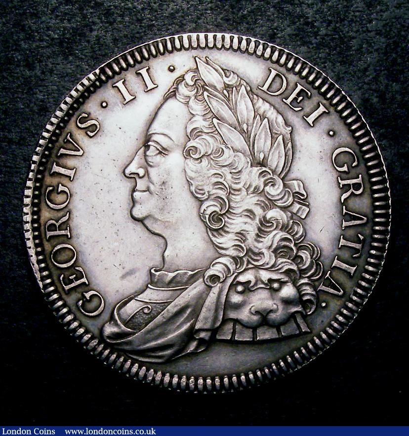Crown 1746 Proof ESC 126 UNC or near so scarce and pleasing with a light tone : English Coins : Auction 133 : Lot 247
