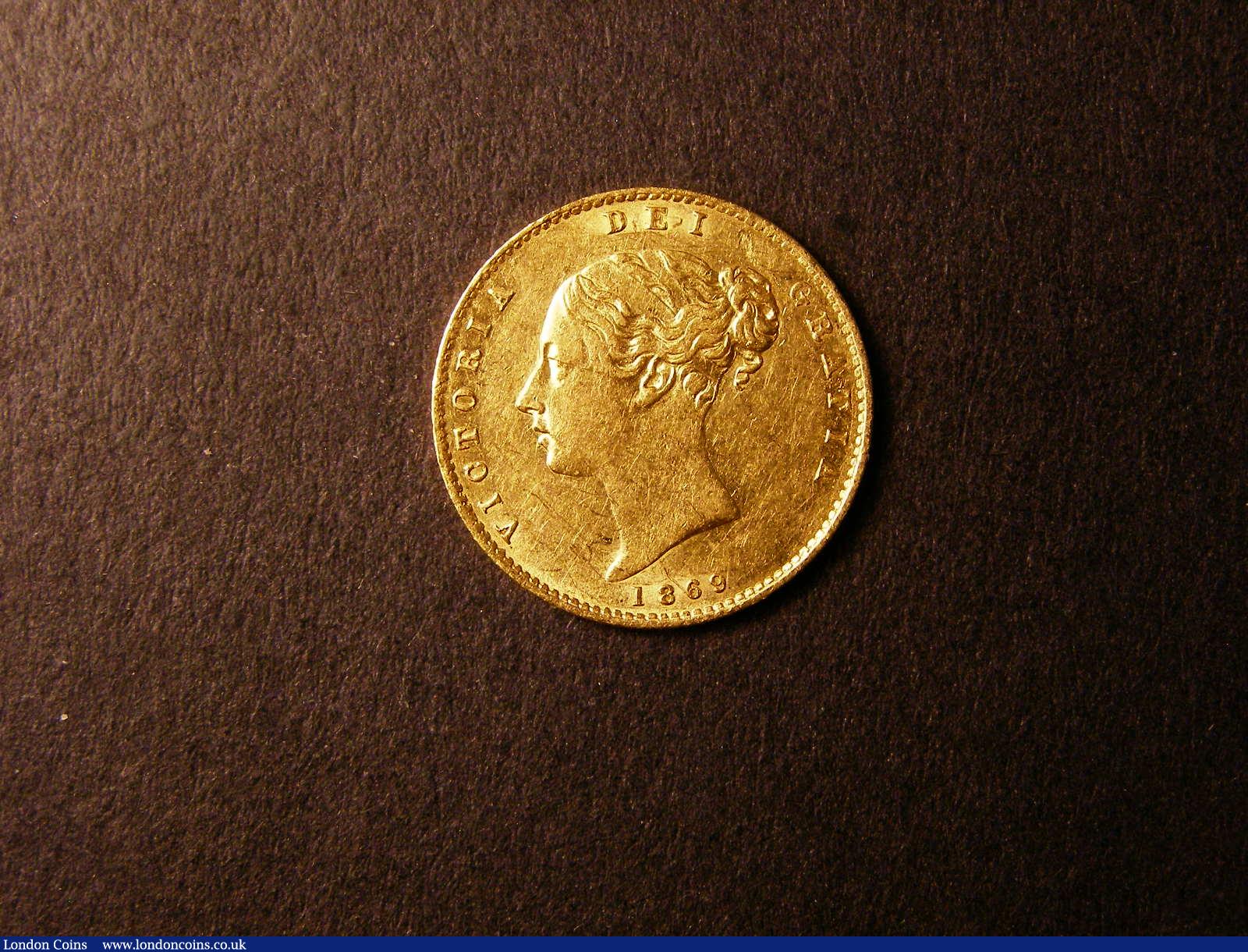 Half Sovereign 1869 Marsh 444 Die Number 5 NEF/EF : English Coins : Auction 133 : Lot 498