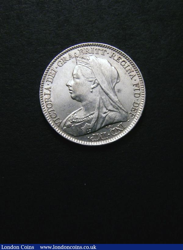 Sixpence 1896 ESC 1766 Lustrous UNC or near so with some contact marks : English Coins : Auction 133 : Lot 847