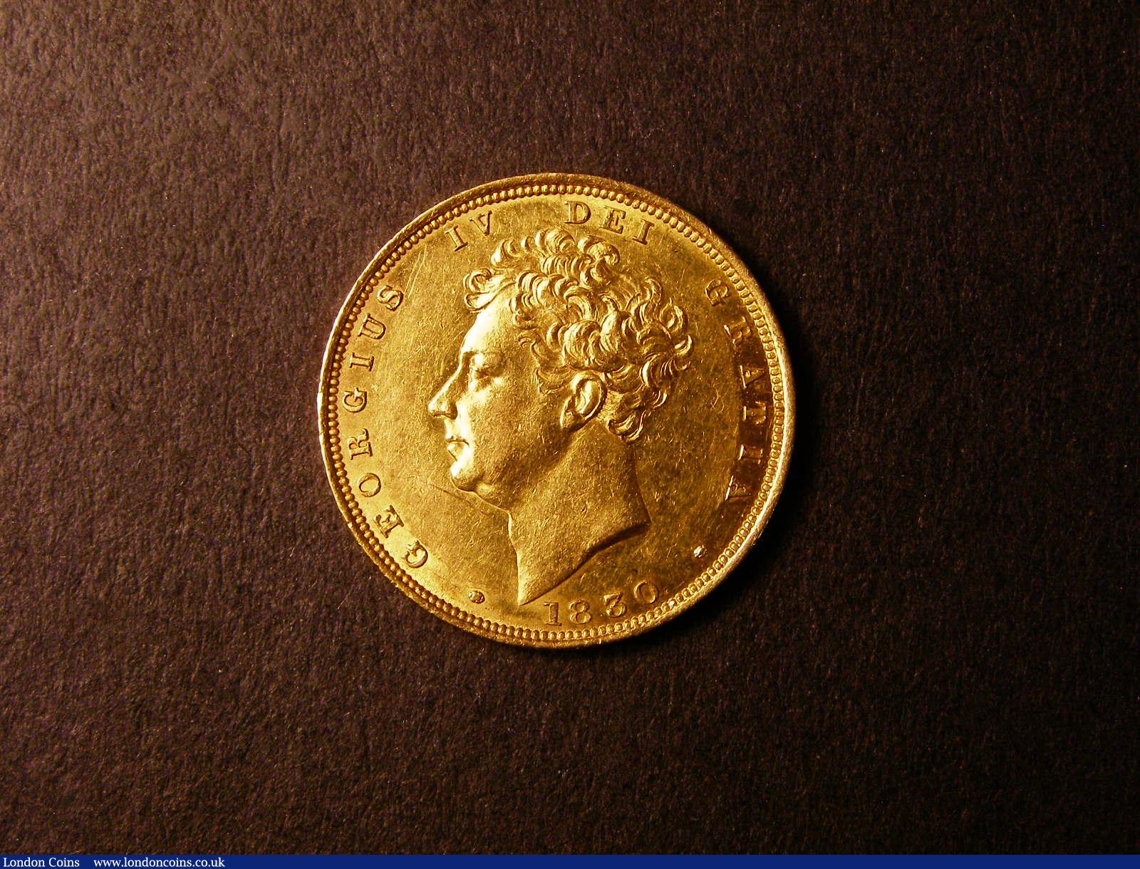 Sovereign 1830 Marsh 15 NEF/EF with some contact marks on the obverse : English Coins : Auction 133 : Lot 896