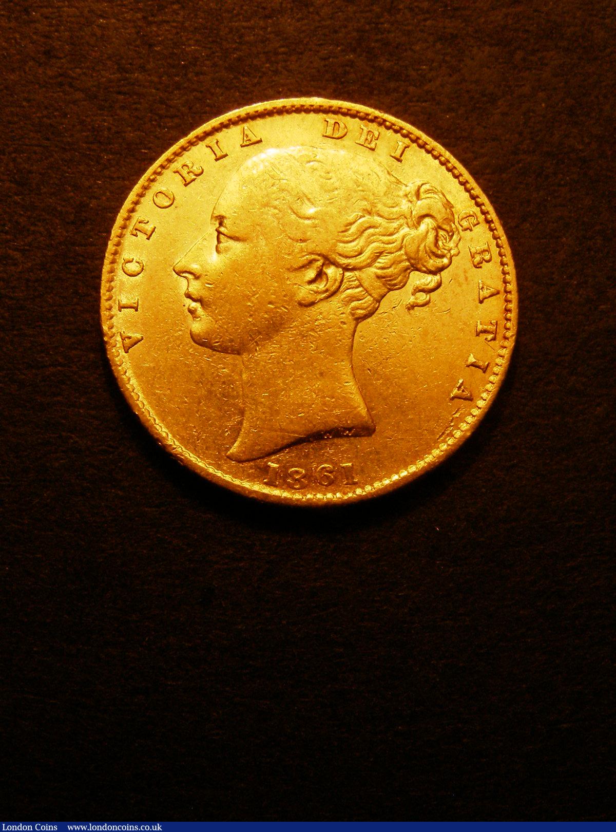 Sovereign 1861 Marsh 44 Fine/Good Fine : English Coins : Auction 133 : Lot 944