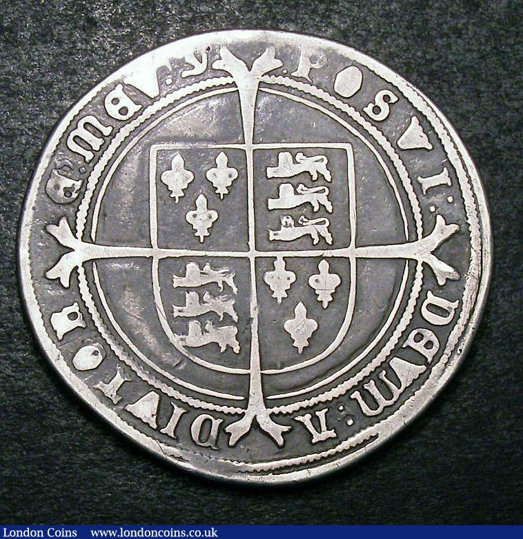 London Coins : A133 : Lot 115 : Crown Edward VI 1551 S.2478 mintmark y Fair/Fine