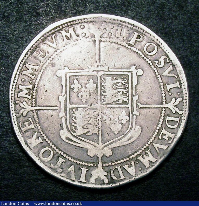 London Coins : A133 : Lot 116 : Crown Elizabeth I mintmark 1 (1601) S.2582 the portrait worn otherwise About Fine