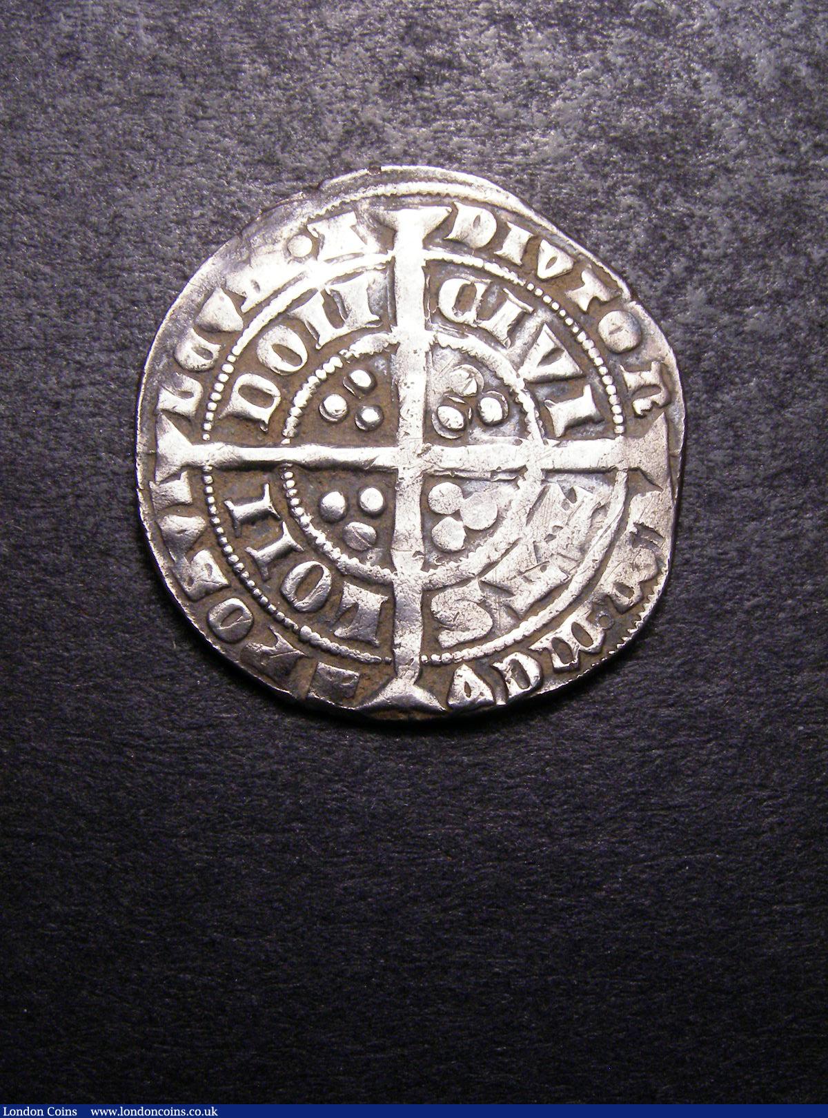 London Coins : A133 : Lot 127 : Groat Edward IV Fourth Coinage Pre-Treaty Class D London Mint, R with normal tail, S.1566 mi...