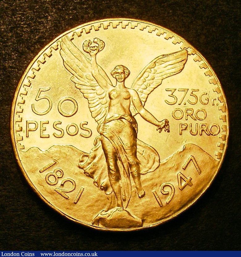 Mexico 50 Pesos 1947 KM#481 Lustrous UNC : World Coins : Auction 133 : Lot 1417