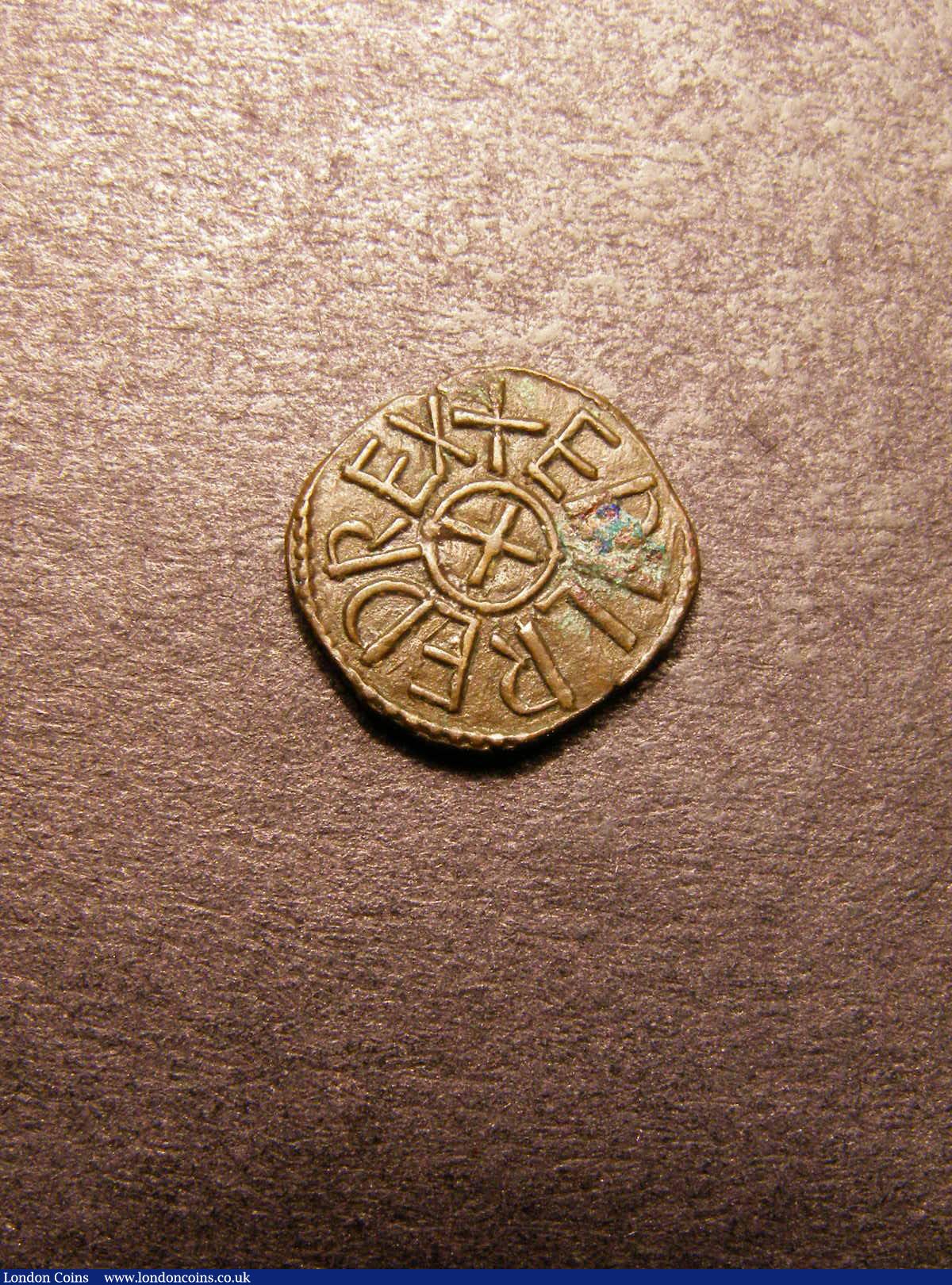 London Coins : A133 : Lot 164 : Kings of Northumbria.  Aethelred II second reign.  Ae styca.  C, 843-850.  Moneyer EARDWVLF.  Sp...