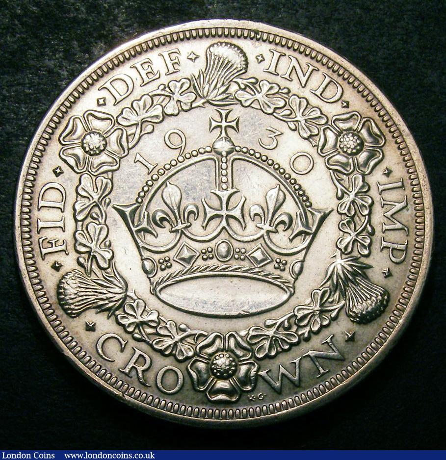 Crown 1930 ESC 370 Bright NEF, possibly once cleaned : English Coins : Auction 133 : Lot 303