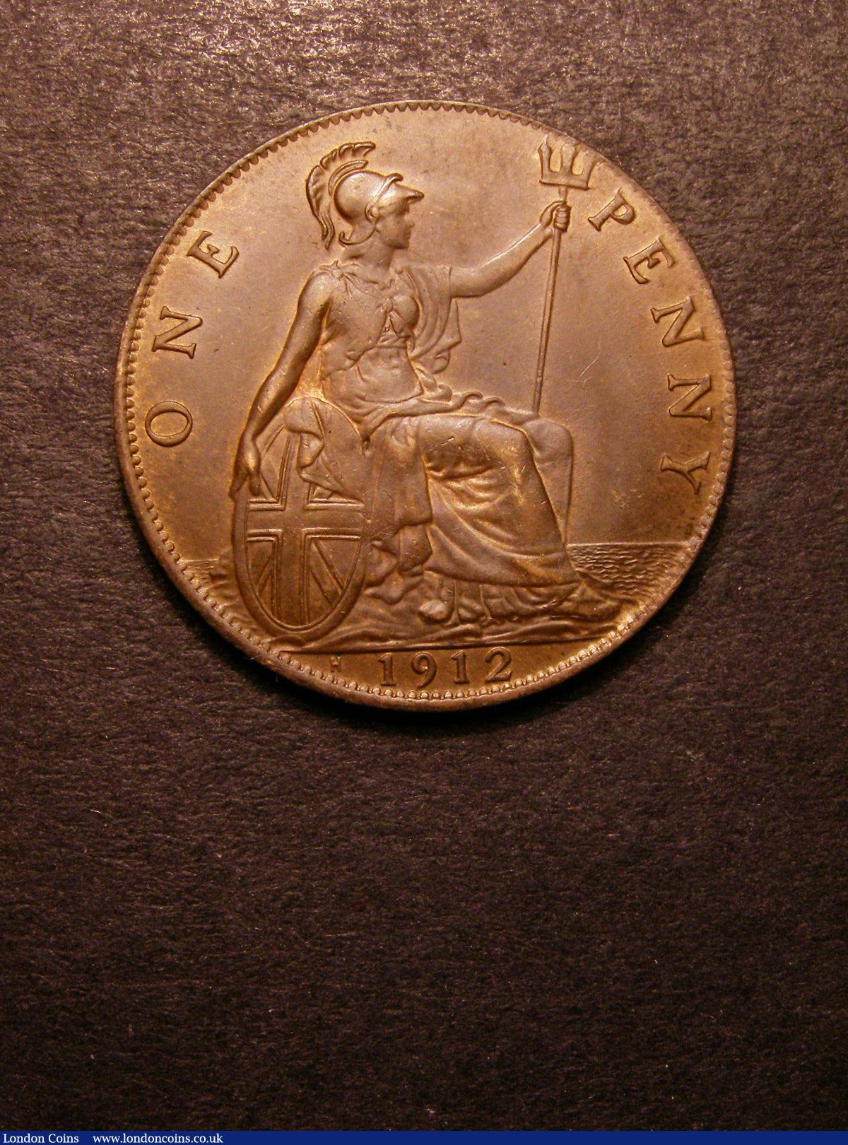 Penny 1912H Freeman 173 dies 1+A Lustrous GEF/EF with a tone spot on the obverse rim : English Coins : Auction 133 : Lot 735