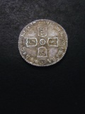London Coins : A133 : Lot 820 : Sixpence 1703 VIGO ESC 1582 EF and nicely toned