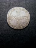 London Coins : A133 : Lot 821 : Sixpence 1703 VIGO ESC 1582 GVF/VF