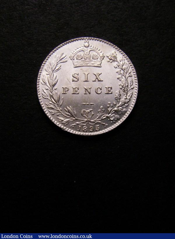 Sixpence 1895 ESC 1765 Lustrous UNC with some contact marks on the reverse : English Coins : Auction 133 : Lot 846